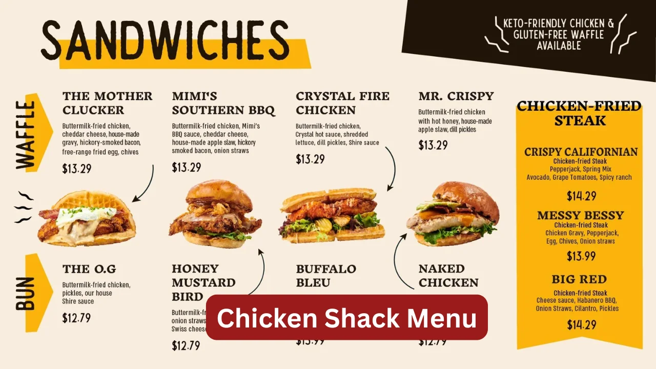 Chicken Shack Menu