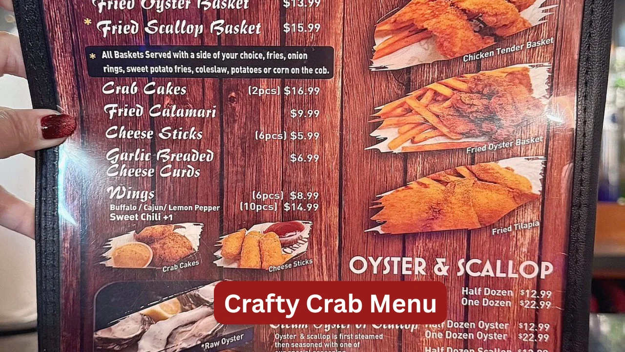 Crafty Crab Menu