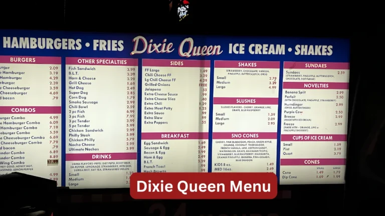 Dixie Queen Menu
