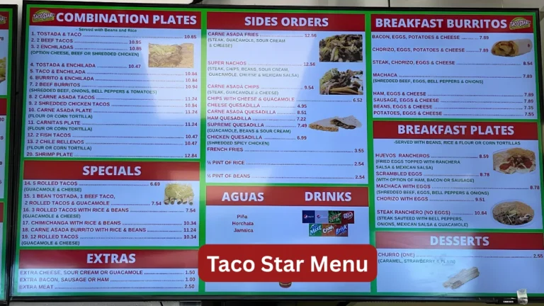 Taco Star Menu