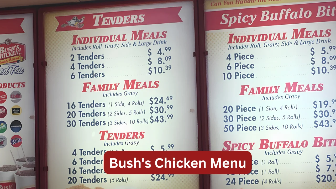 Bushs Chicken Menu