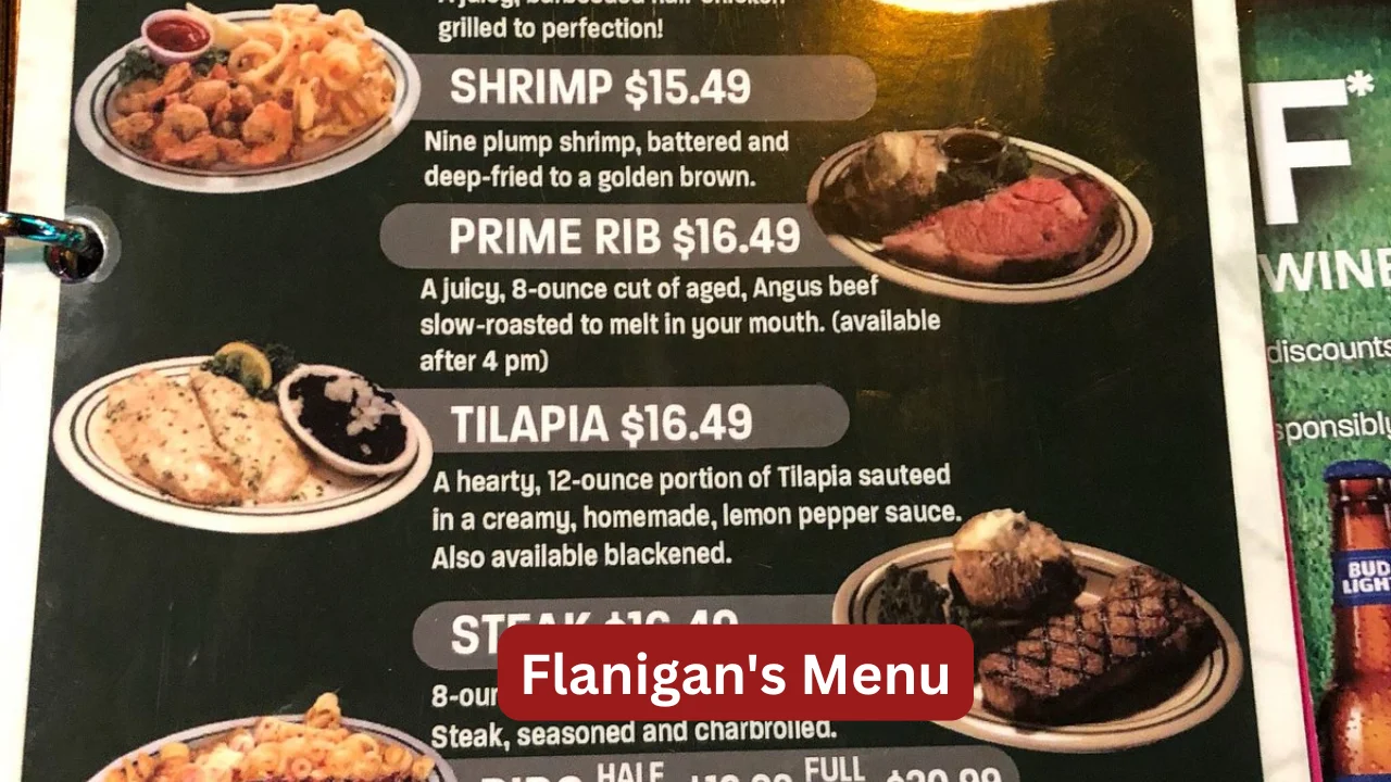Flanigans Menu