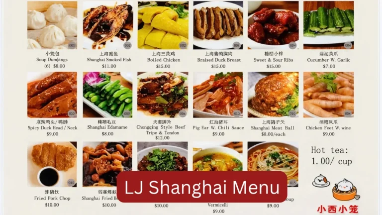 LJ Shanghai Menu