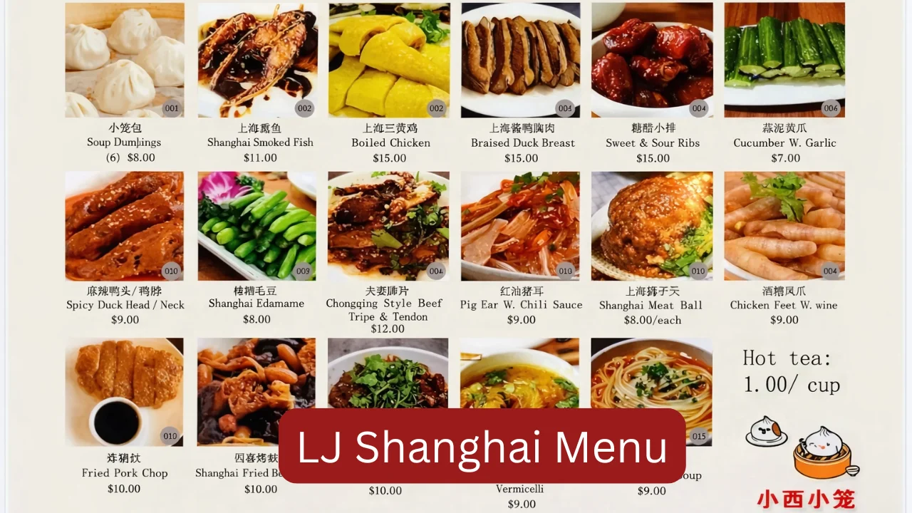 LJ Shanghai Menu