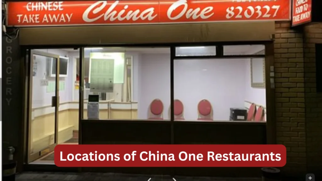 Locations of China One Restaurants