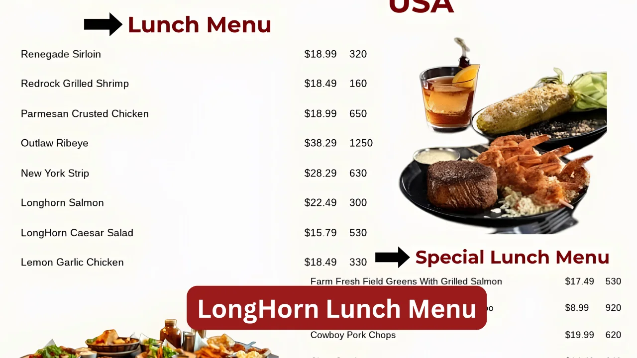 LongHorn Lunch Menu