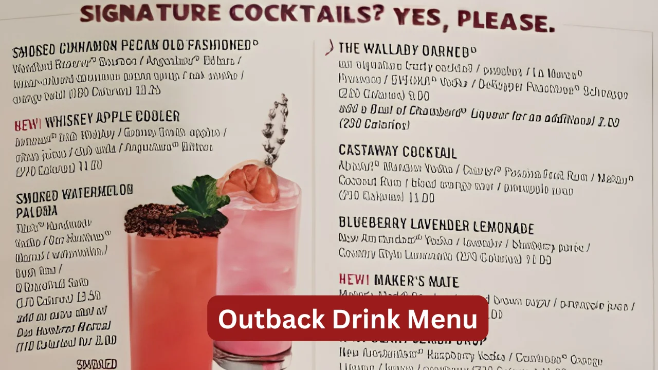 Outback Drink Menu