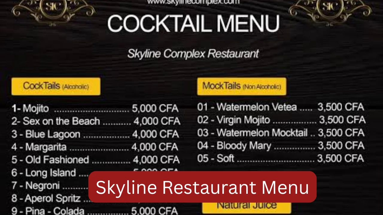Skyline Restaurant Menu
