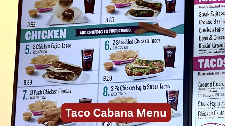 Taco Cabana Menu