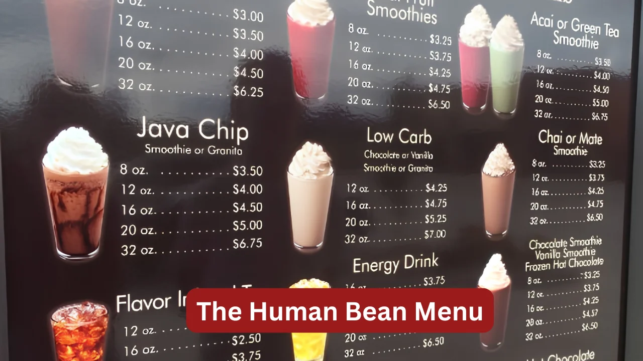 The Human Bean Menu