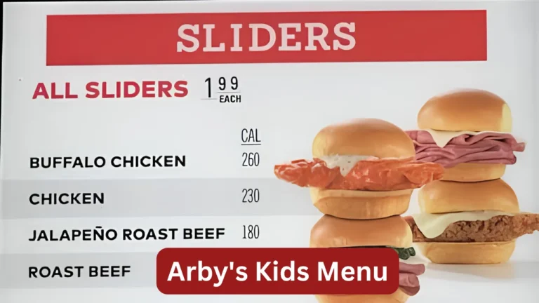 Arbys Kids Menu