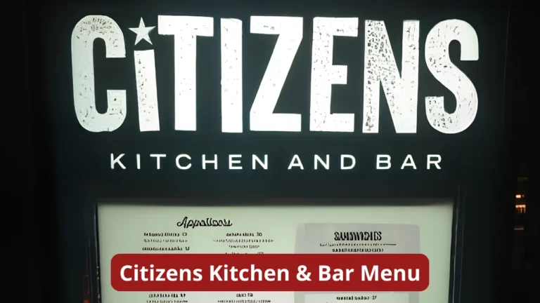 Citizens Kitchen & Bar Menu