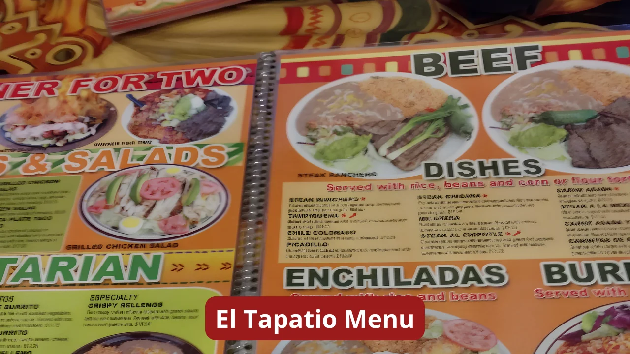 El Tapatio Menu