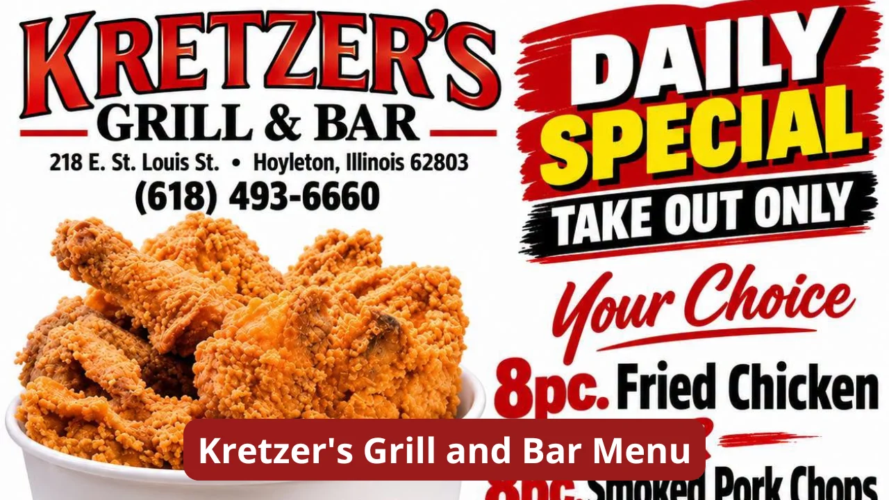 Kretzer Grill and Bar Menu