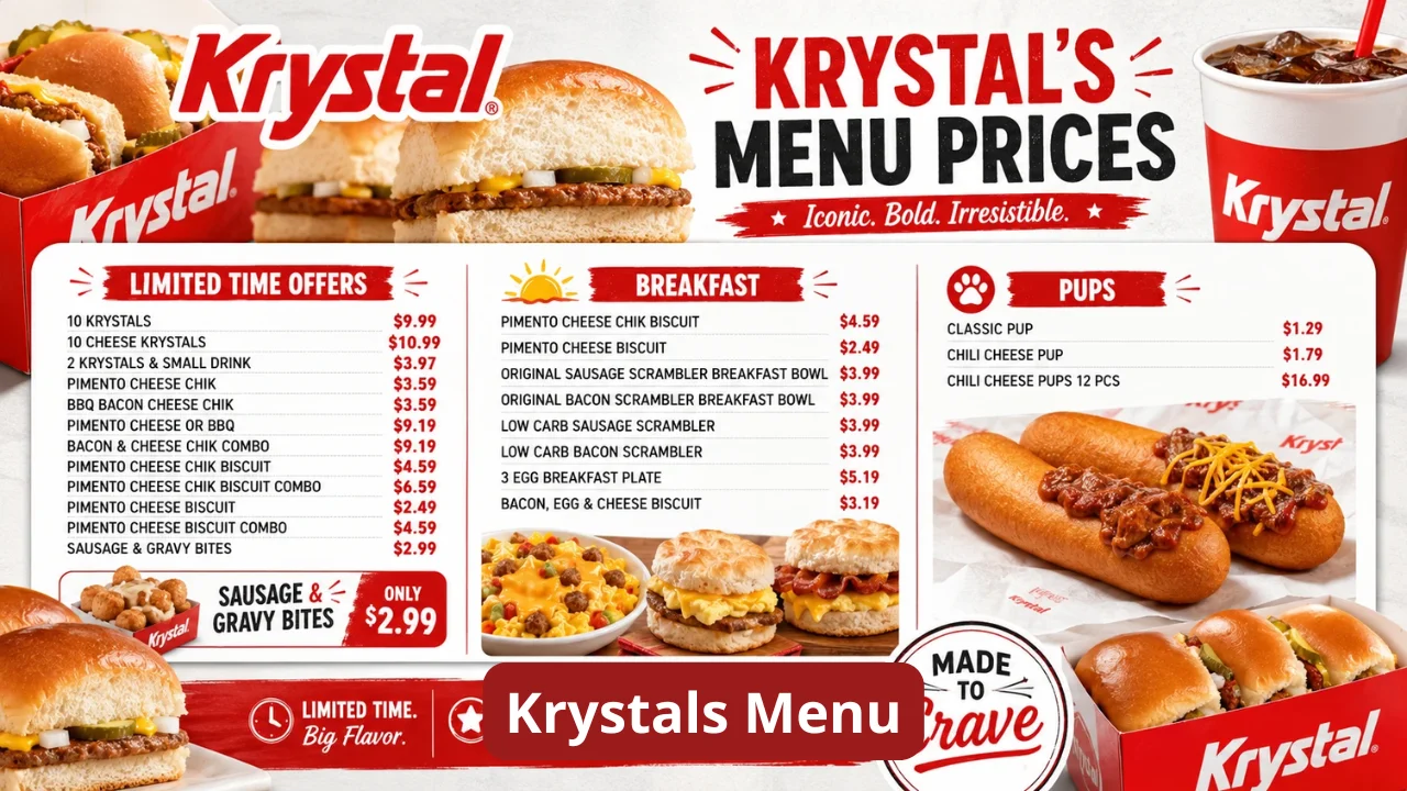 Krystals Menu
