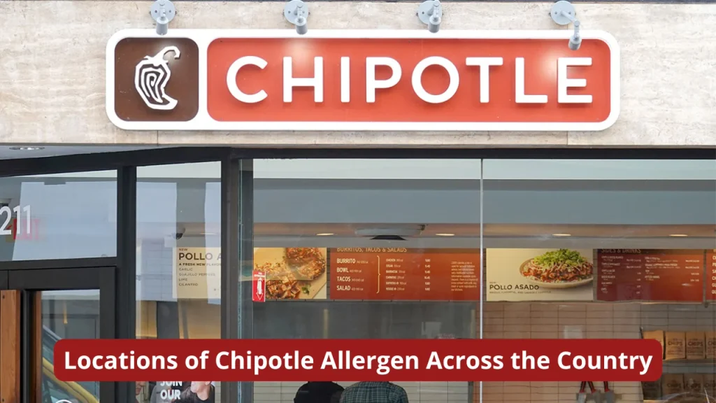 Locations of Chipotle Allergen Across the Country
