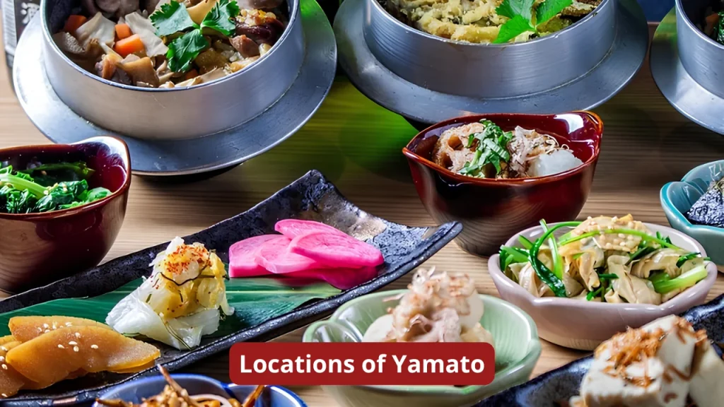 Locations of Yamato