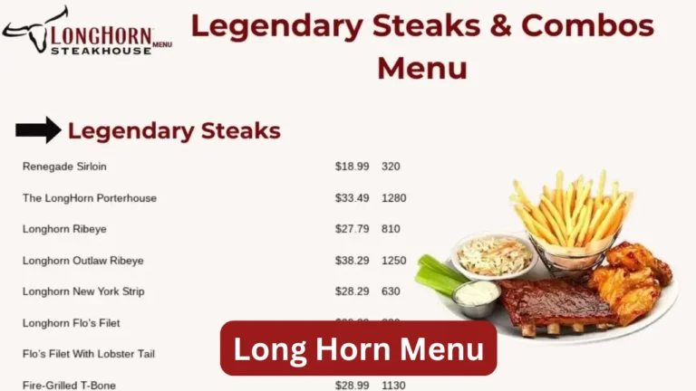 Long Horn Menu
