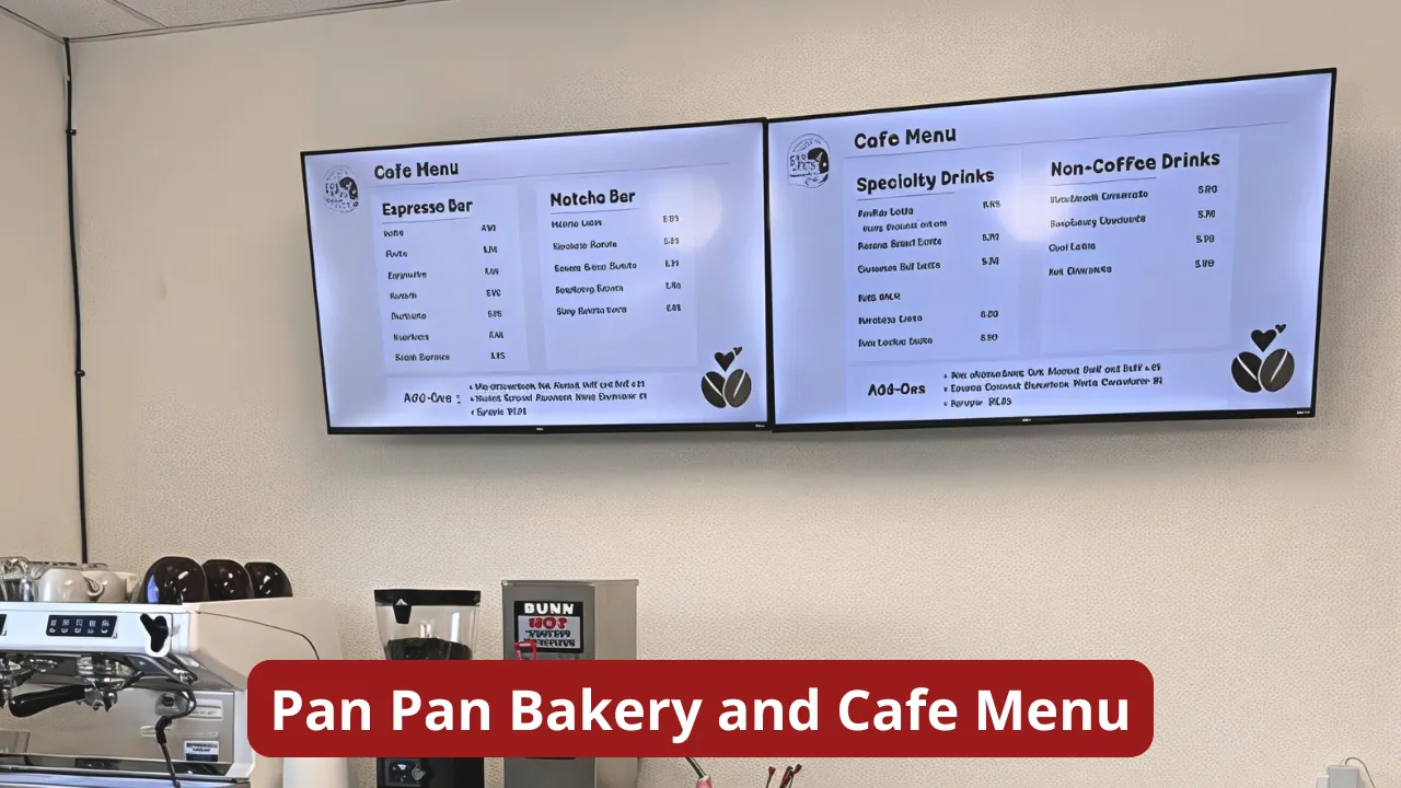 Pan Pan Bakery and Cafe Menu