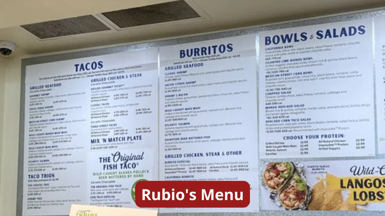 Rubio's Menu