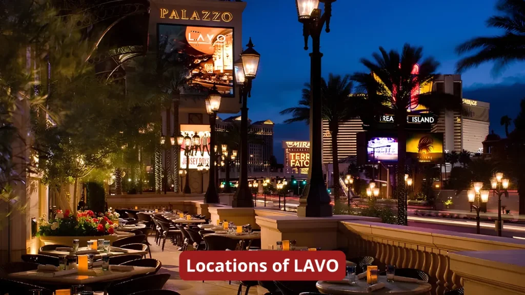 Locations of LAVO