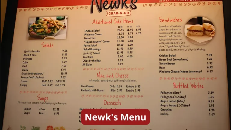 Newk Menu