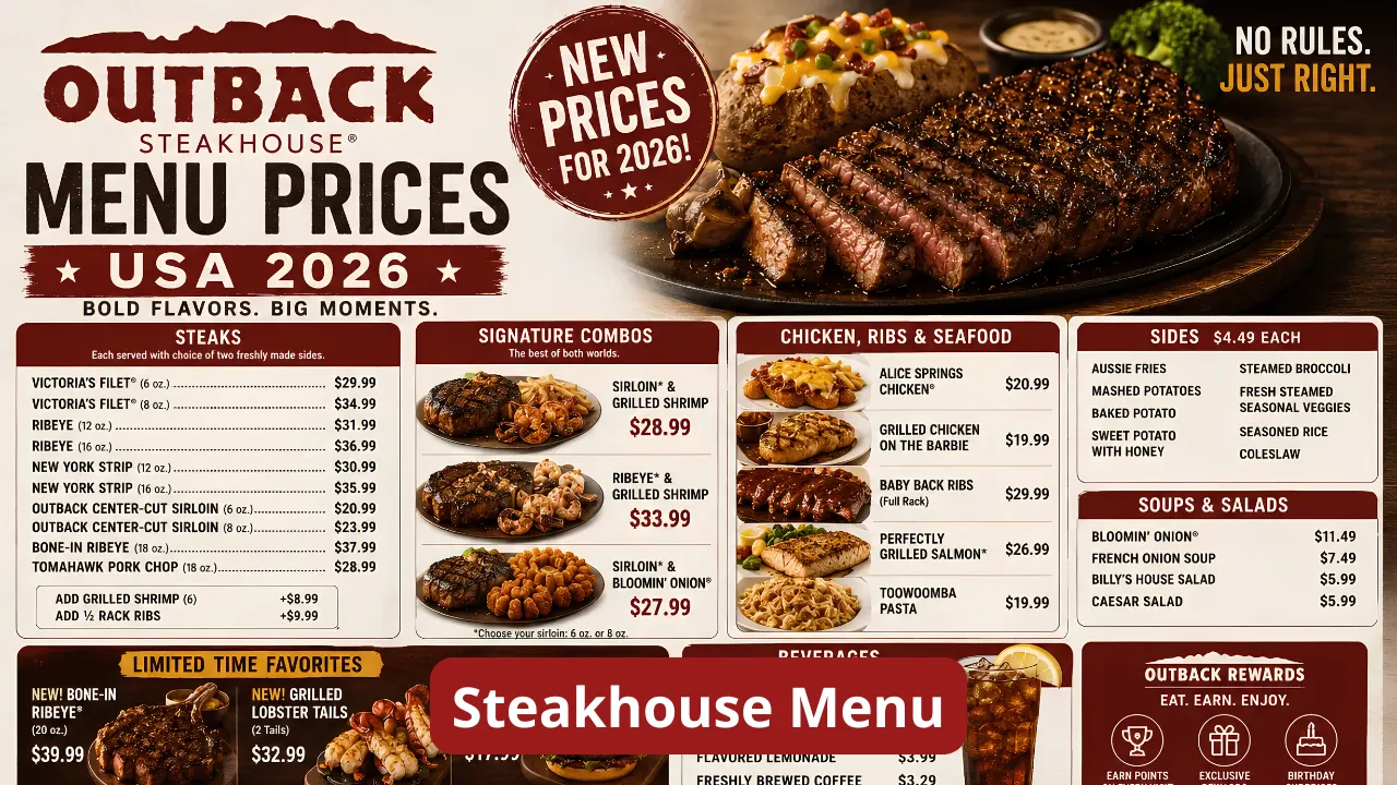 Steakhouse Menu